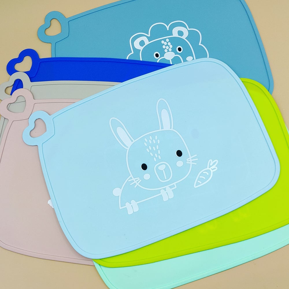 Cartoon Animal Baby Silicone Placemat