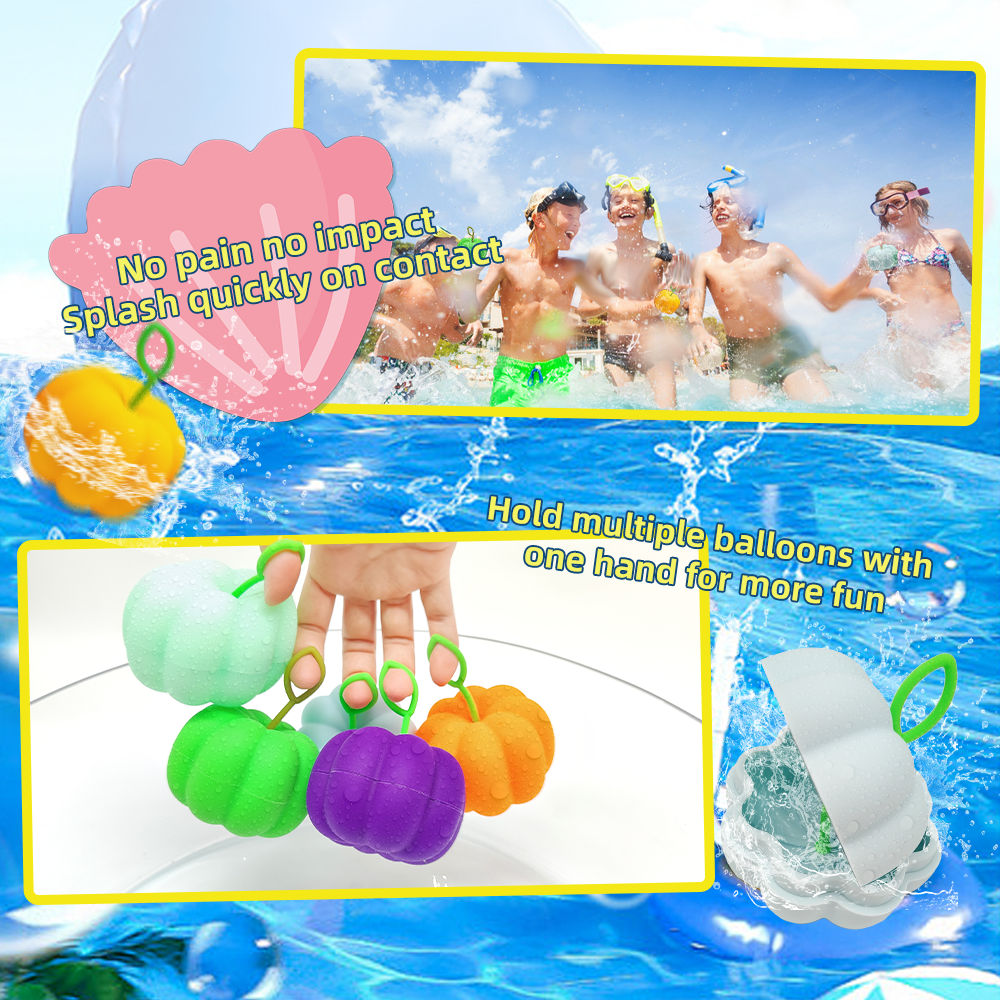 Manufacturer Silicone Pool Beach Summer Water Toys Refillable Water Bomb Reusable Water Balloons for kids Outdoor Games