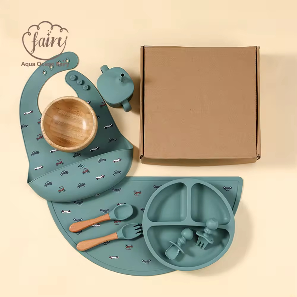 2024 Manufacturer Baby Placemat And Plate Silicone Feeding Set Bamboo