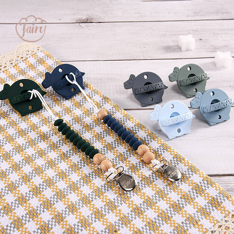 New Custom Logo Baby Animal Silicone PacifierFor 0-24 Months