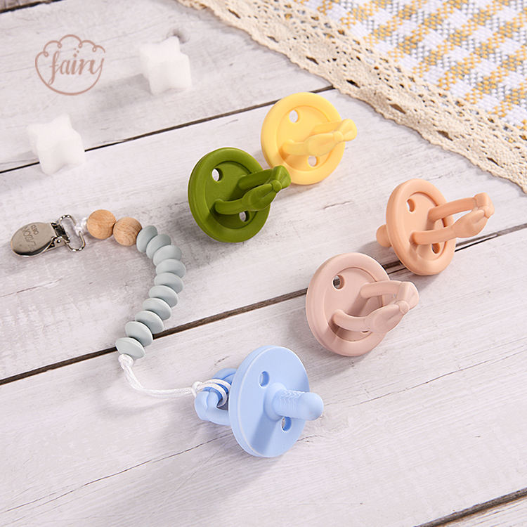 Customize BPA free Pacifier Silicone New Baby Pacifiers Dummies for Infant