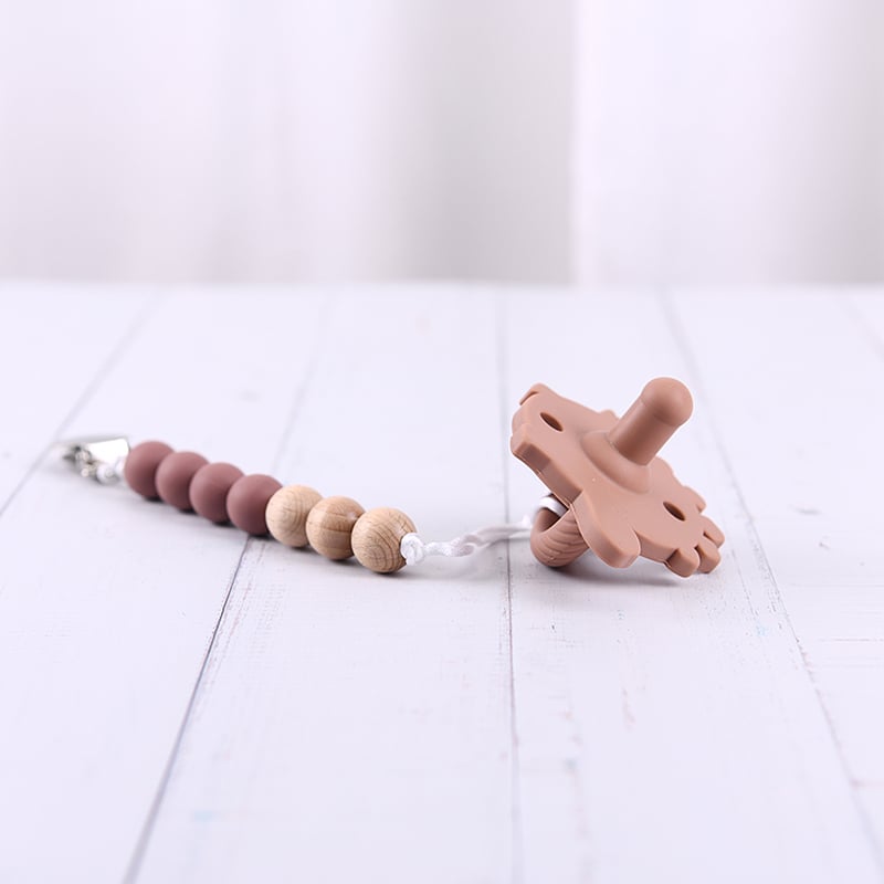 Silicone Pacifier Case & Clip