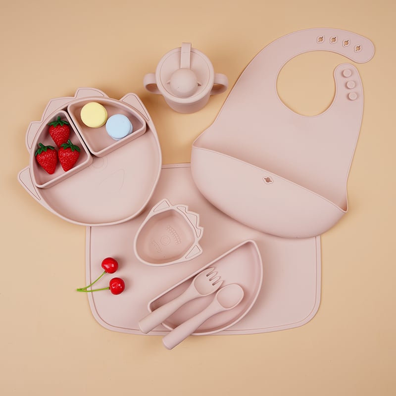 Silicone Baby Feeding Utensils Set