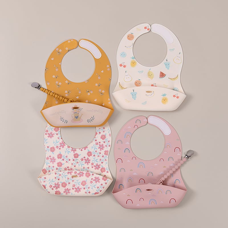 Customized Food Grade High Quality Baby Silicone Waterproof Bib