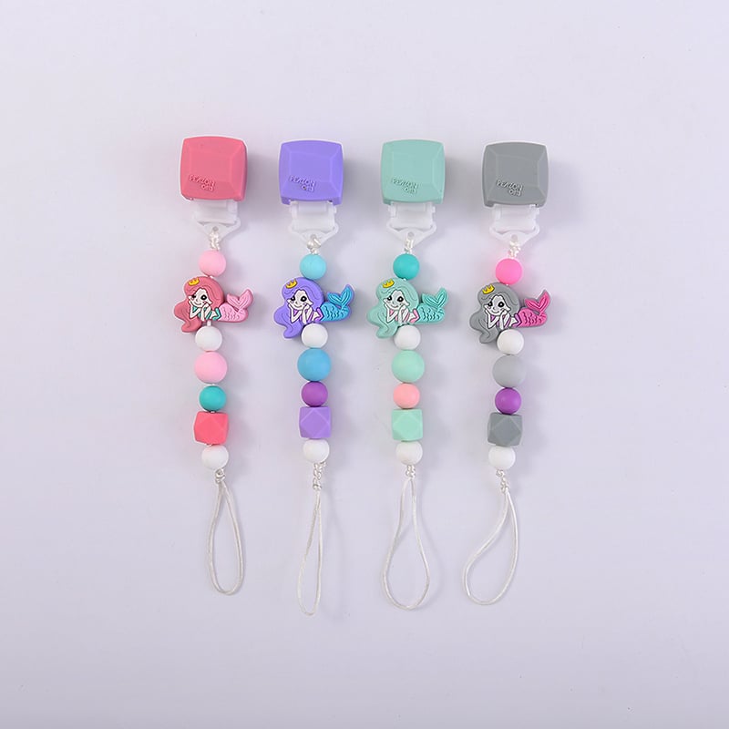 silicone baby nipples pacifier chain