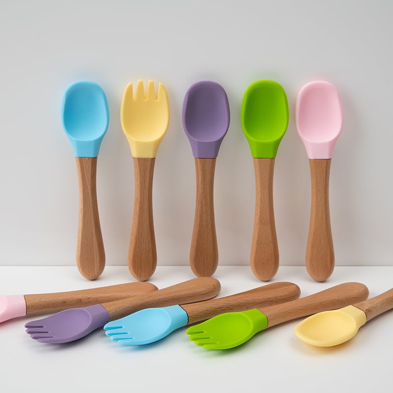 Kids Bamboo Spoon And Fork Set