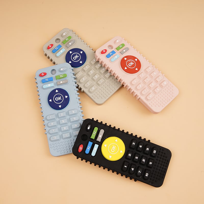 Wholesale Bpa Free Soft Custom Silicone Baby Teething Toys Baby New Game pad remote control Silicone Teether