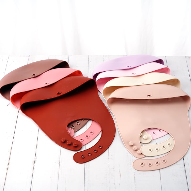 Custom BPA Free Low Price Golden Supplier Baby Silicone Bibs Baby Food Grade for Infant Baby