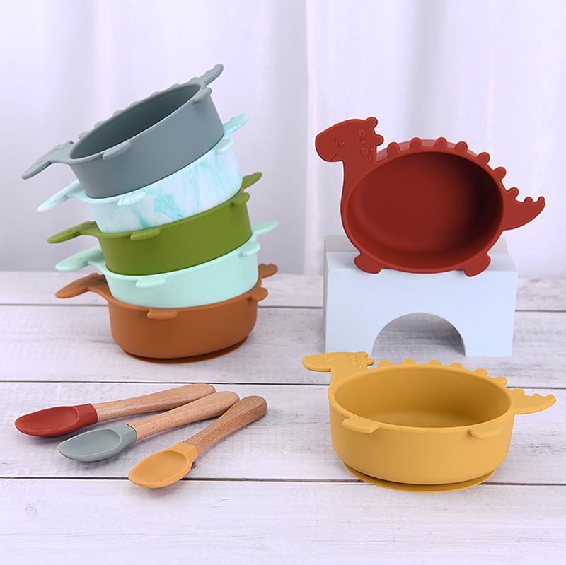 Food Grade Suction Bowl Custom Baby Tableware