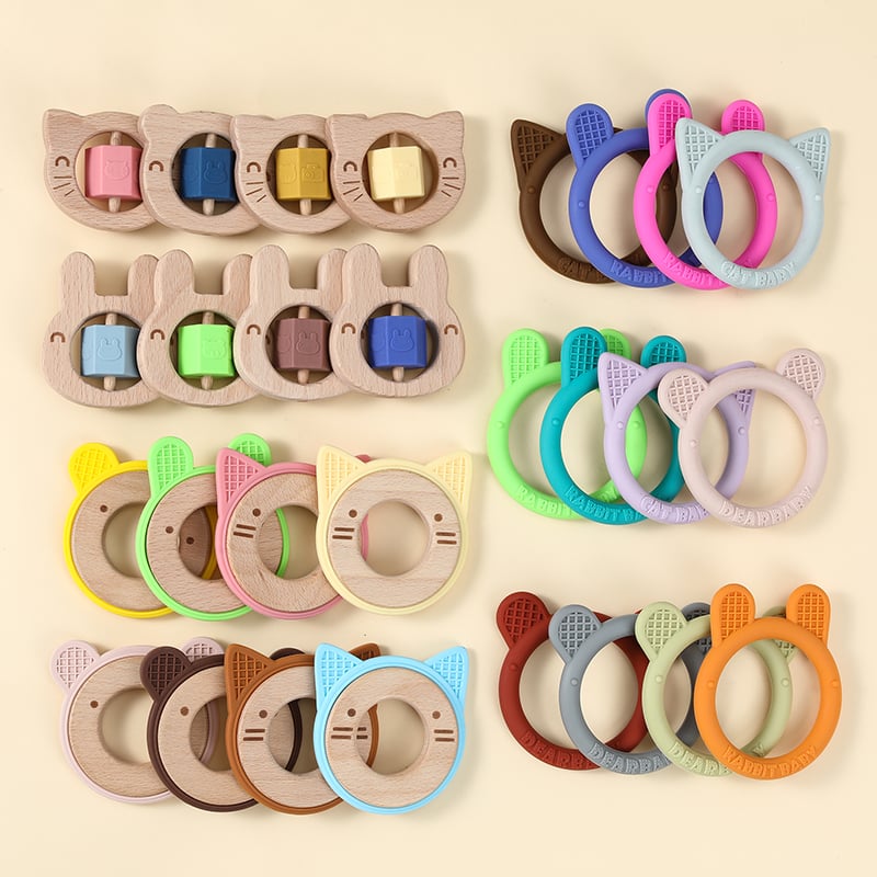 Baby Wooden Teether Ring