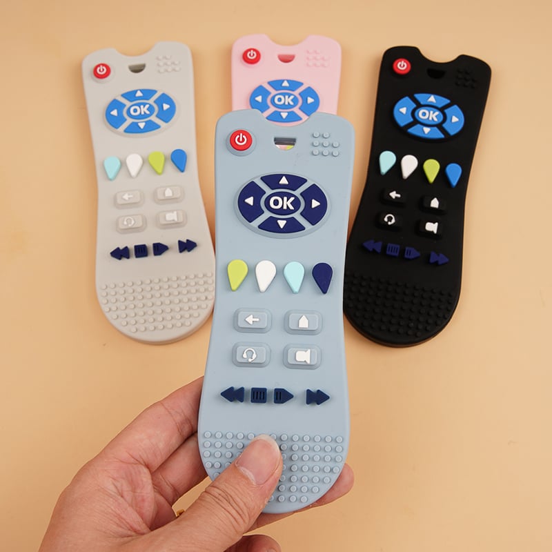 Wholesale Bpa Free Soft Custom Silicone Baby Teething Toys Baby New Game pad remote control Silicone Teether