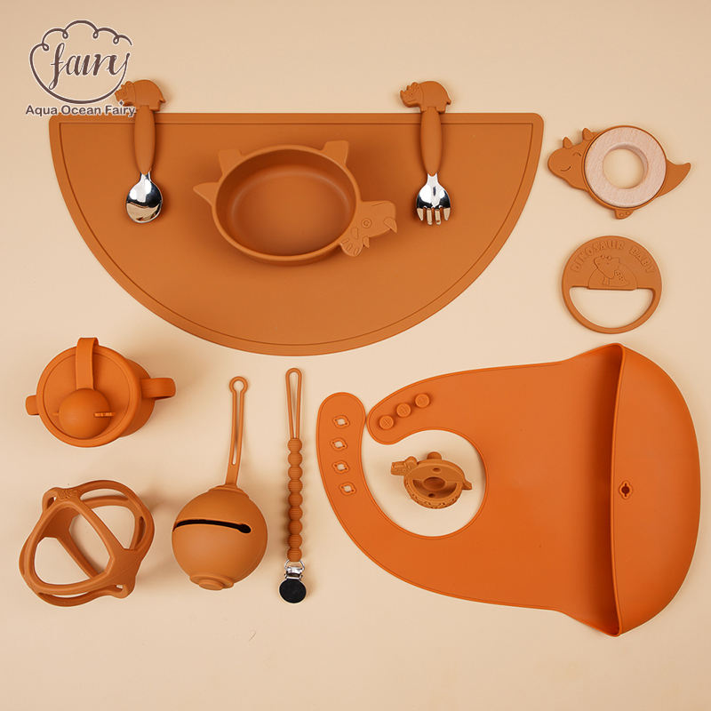 New Designs 2024 Cute Animal Baby Weaning Feeding Set for 6-12Months