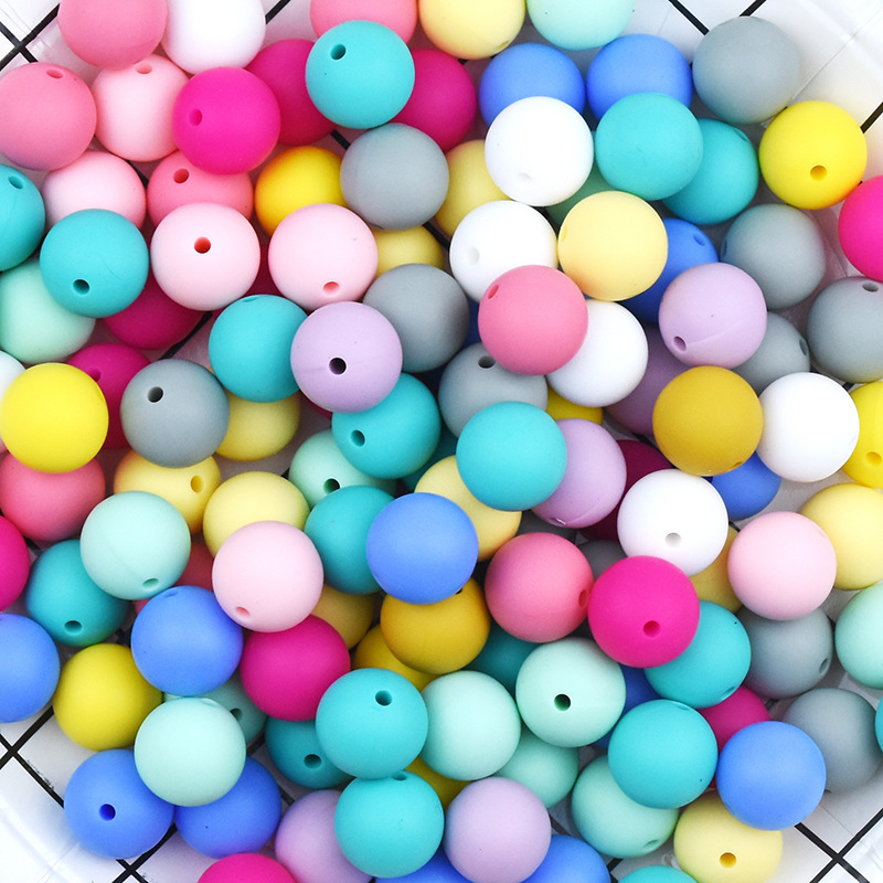 15mm Silicone Beads