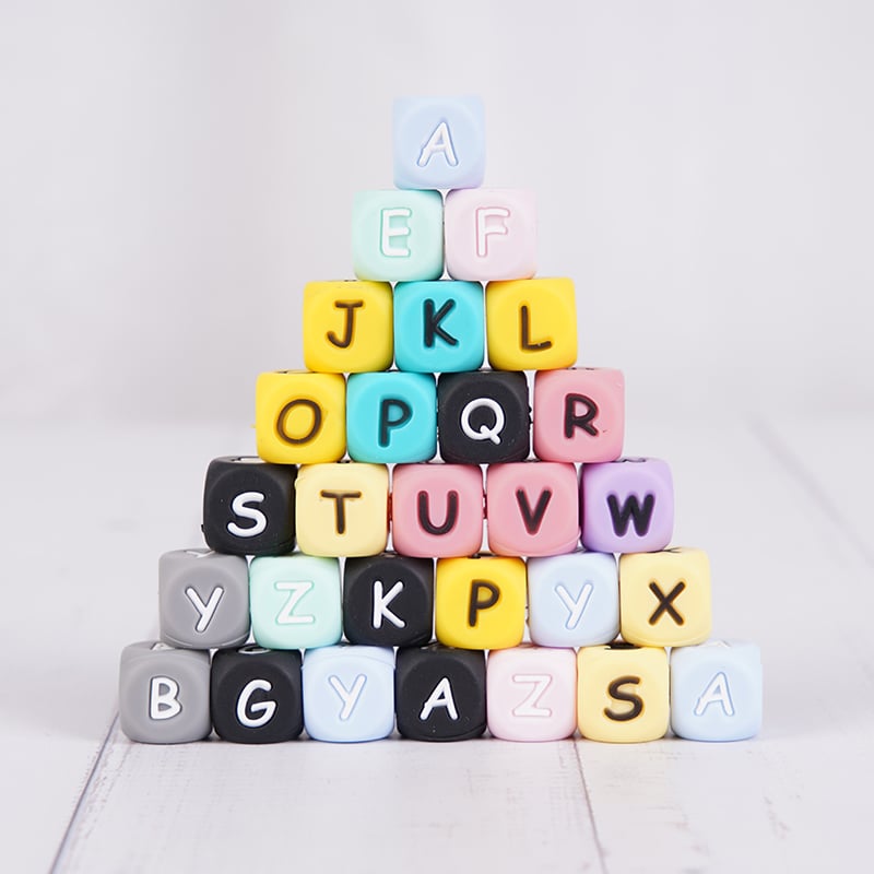 Silicone Letter Beads