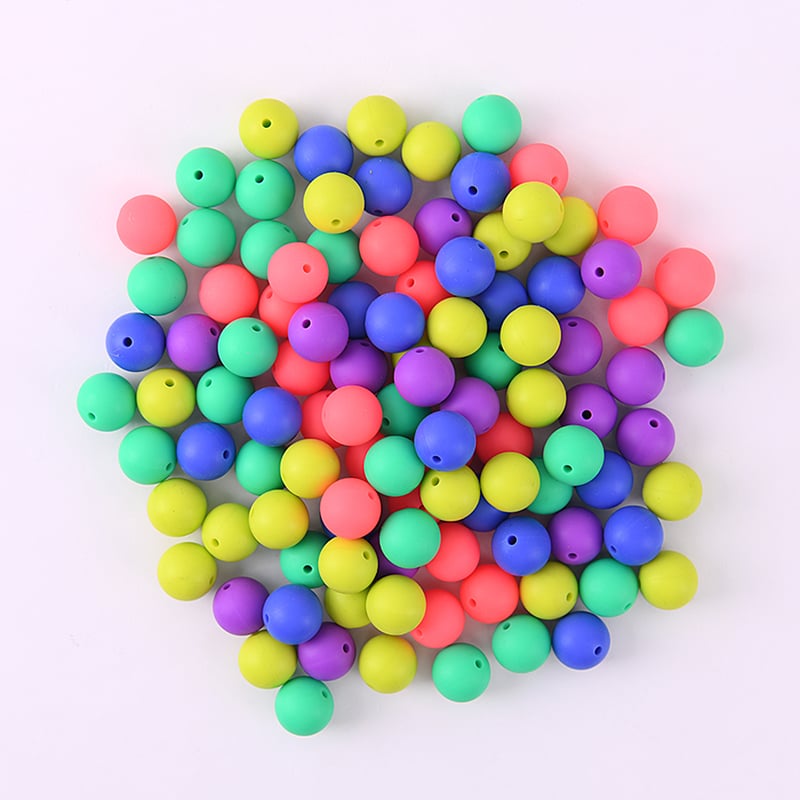 9mm Silicone Beads