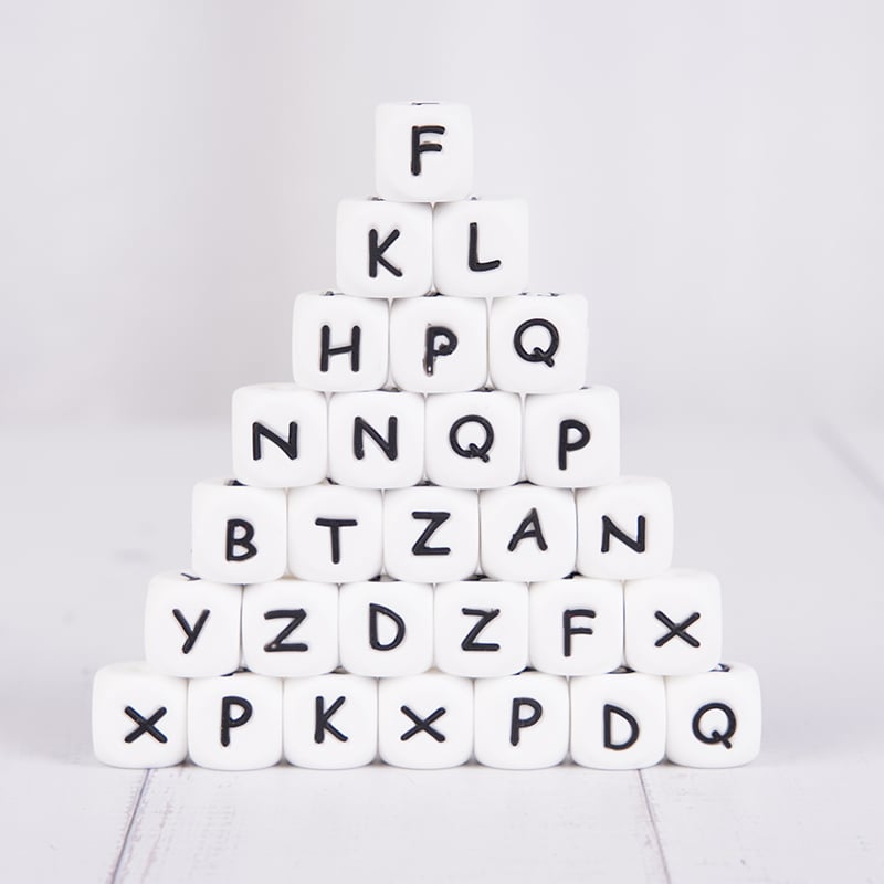 Silicone Alphabet Beads